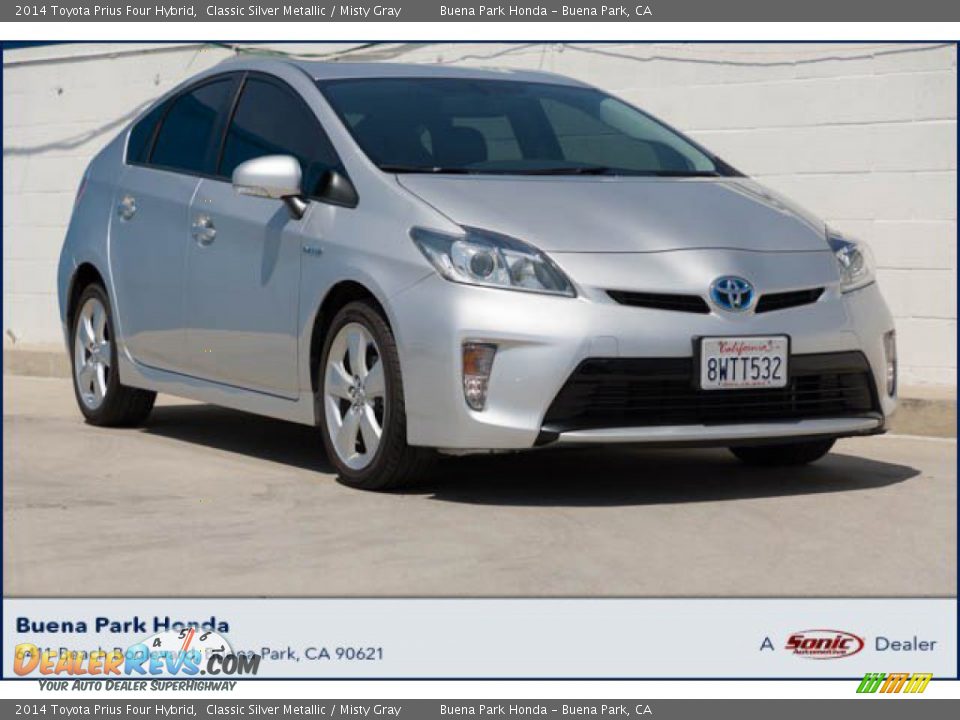 2014 Toyota Prius Four Hybrid Classic Silver Metallic / Misty Gray Photo #1