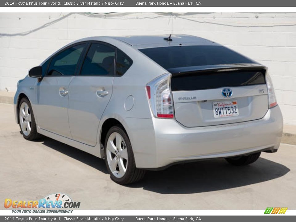 2014 Toyota Prius Four Hybrid Classic Silver Metallic / Misty Gray Photo #2