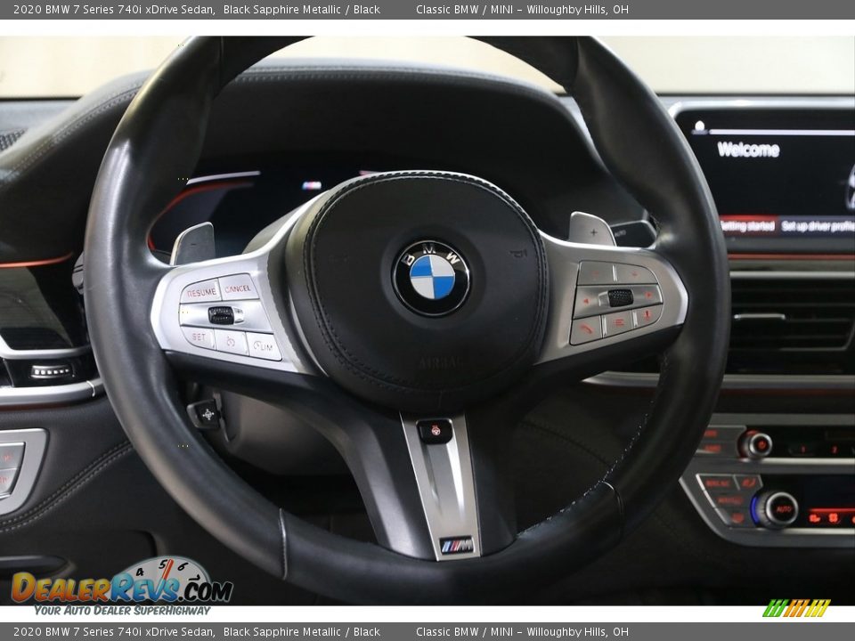 2020 BMW 7 Series 740i xDrive Sedan Black Sapphire Metallic / Black Photo #7