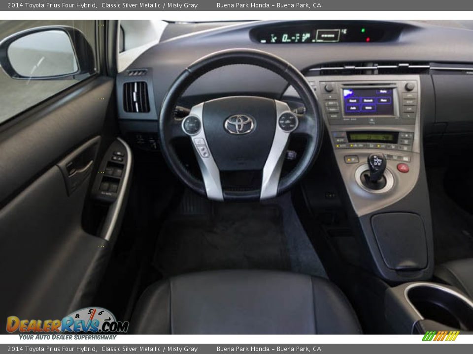 2014 Toyota Prius Four Hybrid Classic Silver Metallic / Misty Gray Photo #5