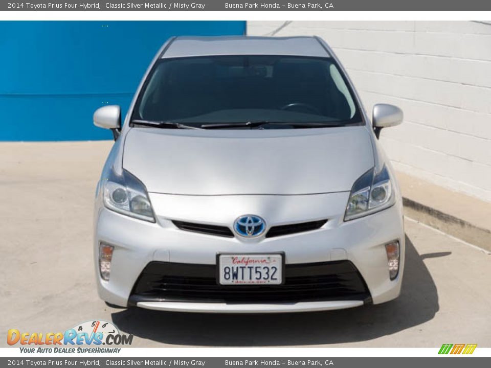 2014 Toyota Prius Four Hybrid Classic Silver Metallic / Misty Gray Photo #7