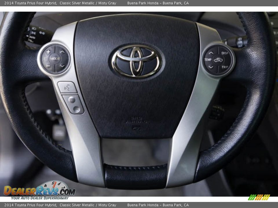 2014 Toyota Prius Four Hybrid Classic Silver Metallic / Misty Gray Photo #13