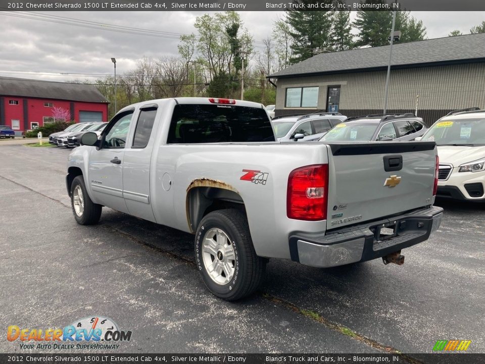 2012 Chevrolet Silverado 1500 LT Extended Cab 4x4 Silver Ice Metallic / Ebony Photo #3