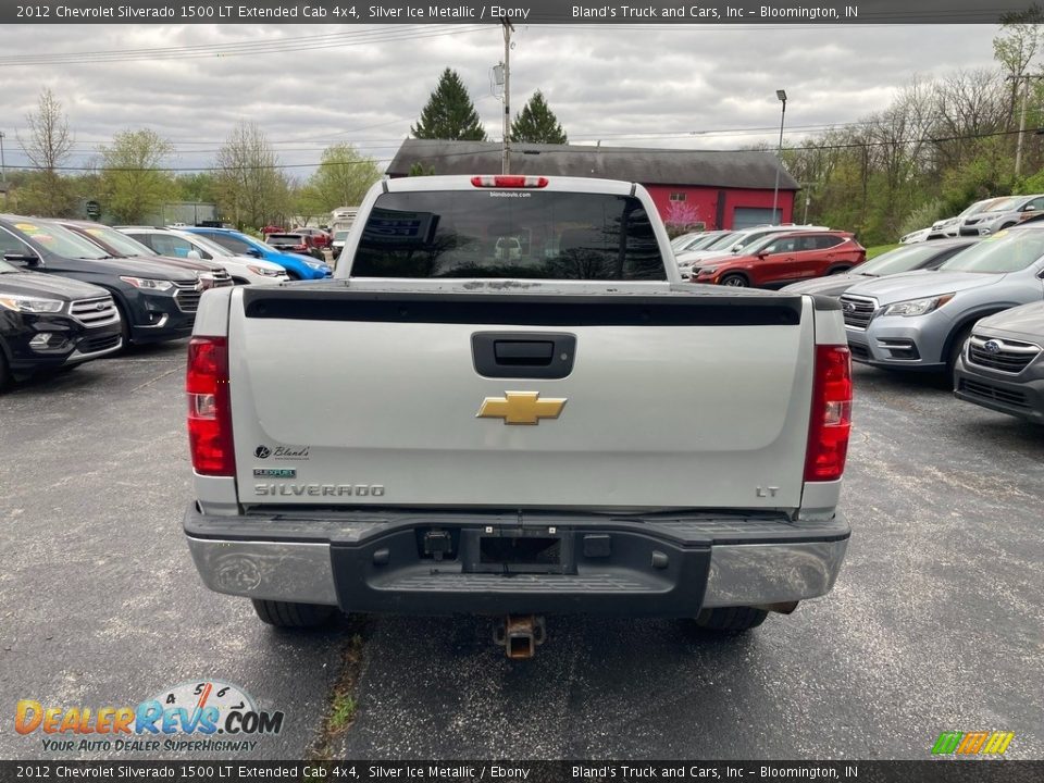 2012 Chevrolet Silverado 1500 LT Extended Cab 4x4 Silver Ice Metallic / Ebony Photo #4