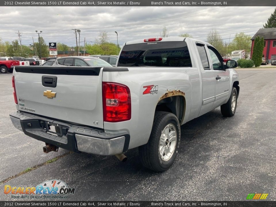 2012 Chevrolet Silverado 1500 LT Extended Cab 4x4 Silver Ice Metallic / Ebony Photo #6