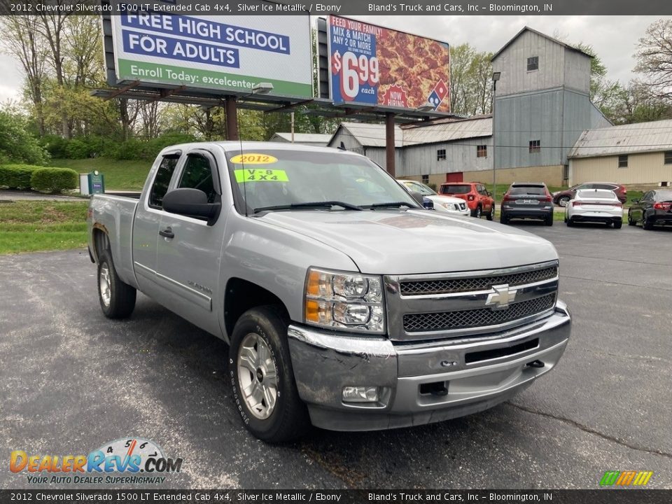 2012 Chevrolet Silverado 1500 LT Extended Cab 4x4 Silver Ice Metallic / Ebony Photo #7