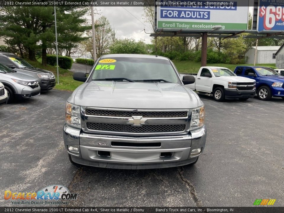 2012 Chevrolet Silverado 1500 LT Extended Cab 4x4 Silver Ice Metallic / Ebony Photo #8