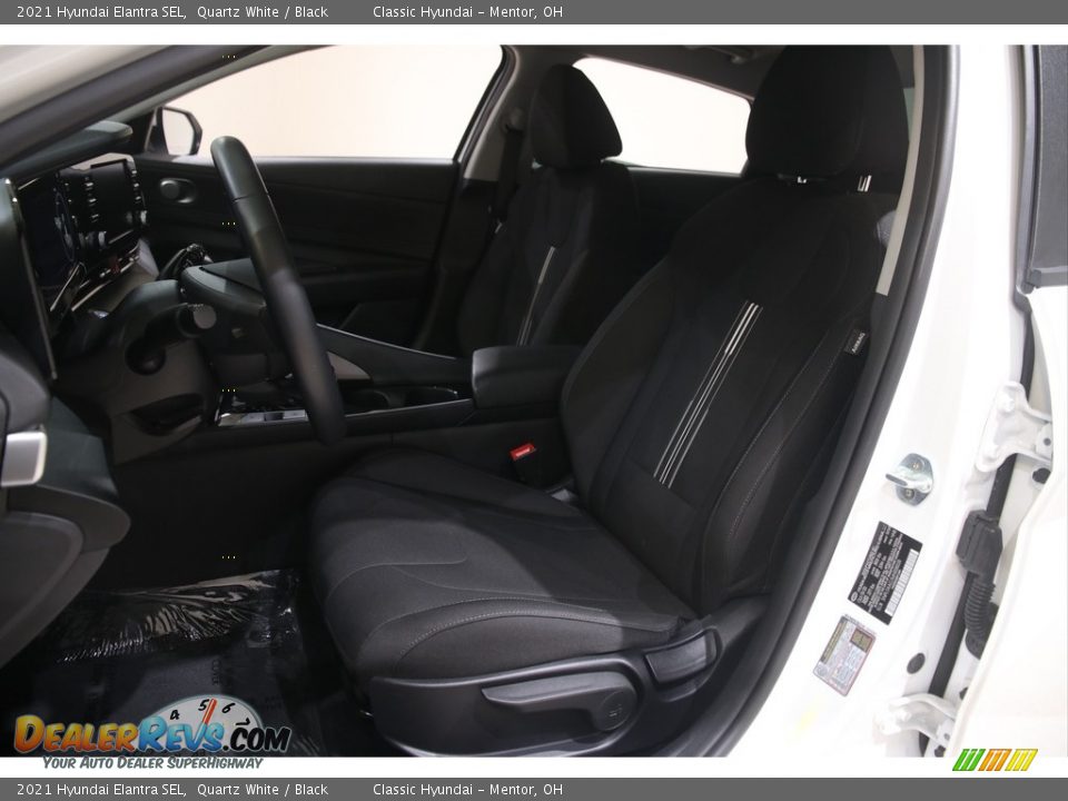 2021 Hyundai Elantra SEL Quartz White / Black Photo #5