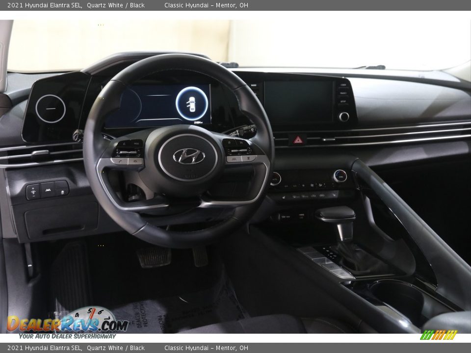 2021 Hyundai Elantra SEL Quartz White / Black Photo #6