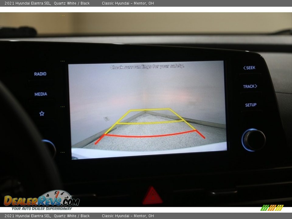 2021 Hyundai Elantra SEL Quartz White / Black Photo #11
