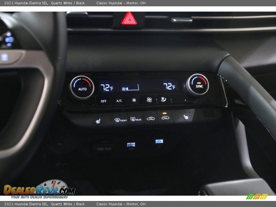 2021 Hyundai Elantra SEL Quartz White / Black Photo #12