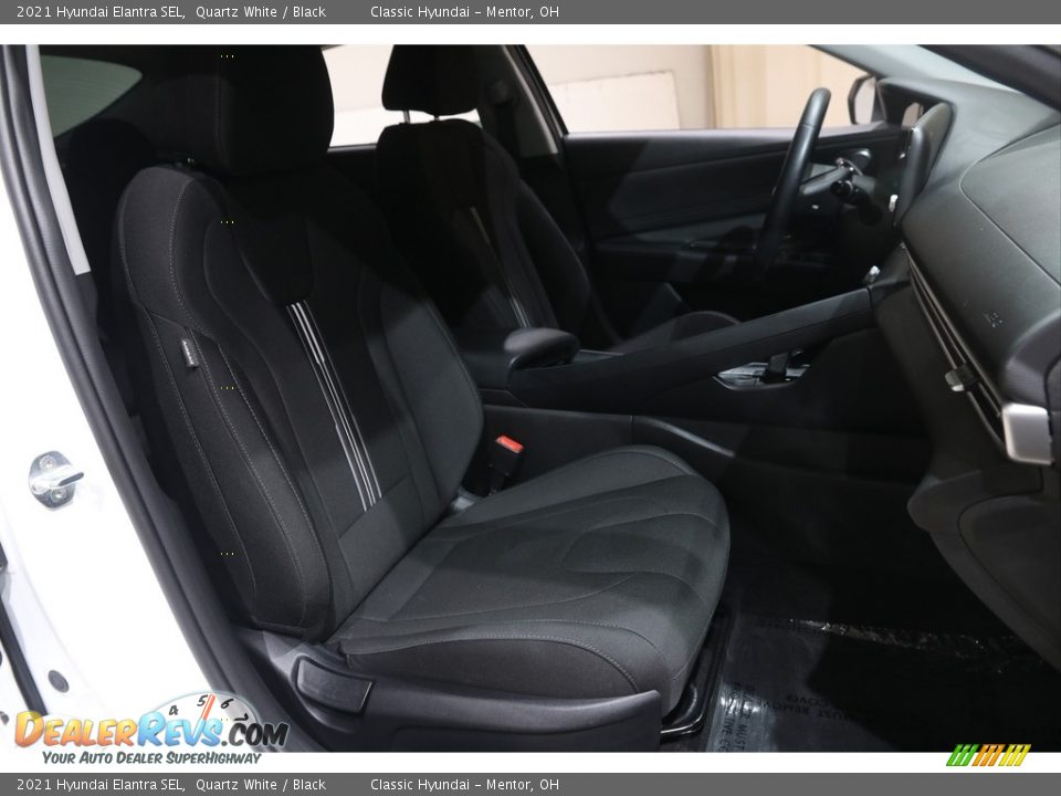 2021 Hyundai Elantra SEL Quartz White / Black Photo #14