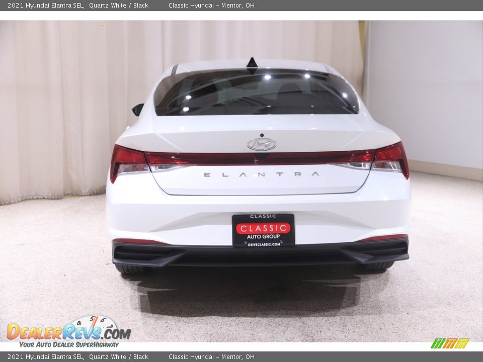 2021 Hyundai Elantra SEL Quartz White / Black Photo #17