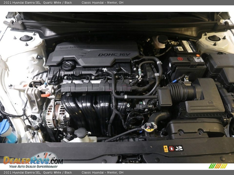 2021 Hyundai Elantra SEL Quartz White / Black Photo #18