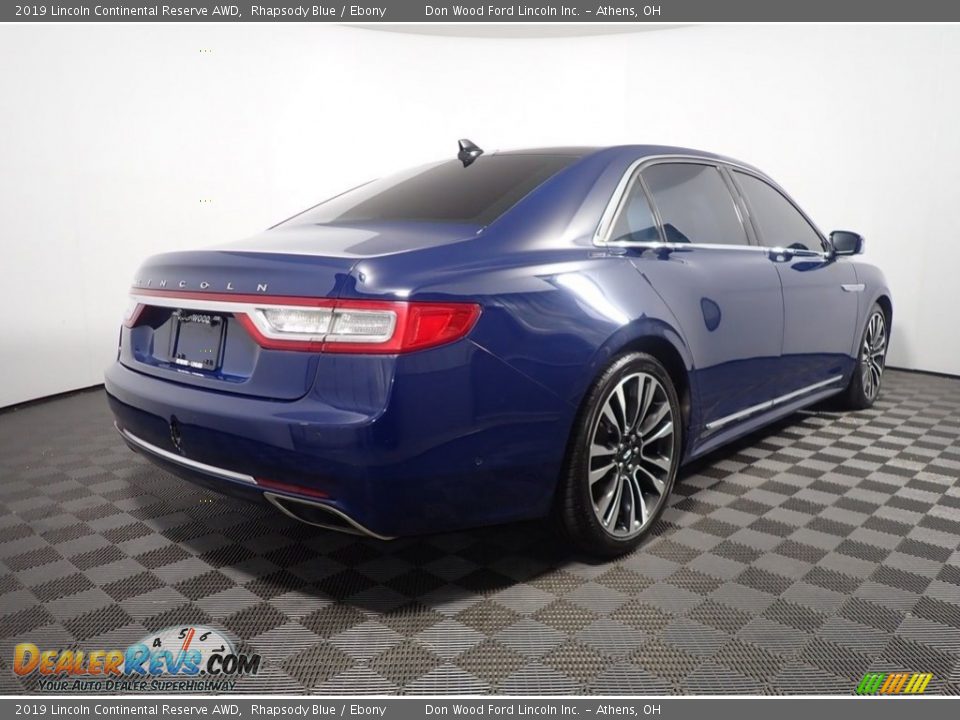 2019 Lincoln Continental Reserve AWD Rhapsody Blue / Ebony Photo #19