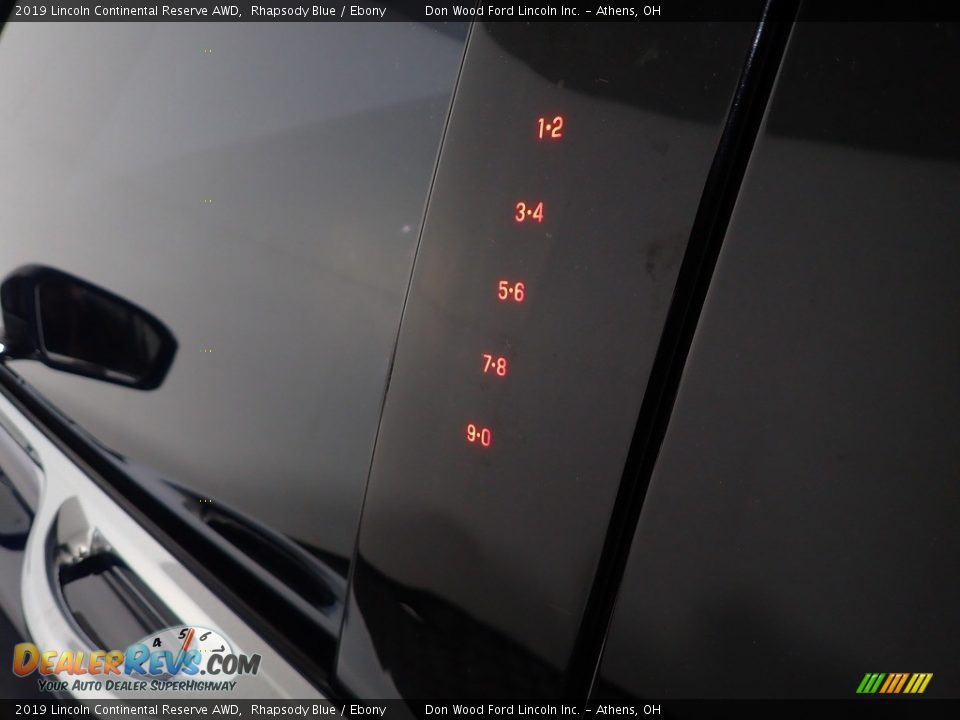 2019 Lincoln Continental Reserve AWD Rhapsody Blue / Ebony Photo #21