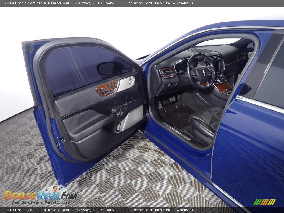 2019 Lincoln Continental Reserve AWD Rhapsody Blue / Ebony Photo #22