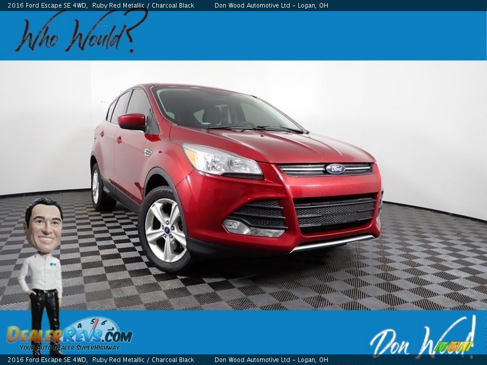 2016 Ford Escape SE 4WD Ruby Red Metallic / Charcoal Black Photo #1