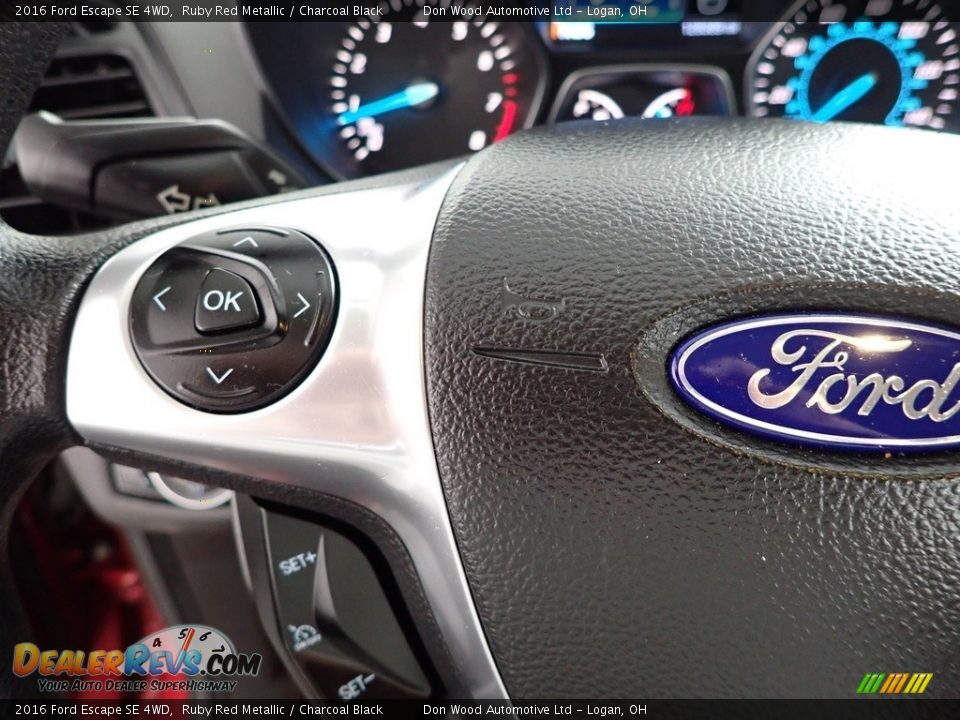 2016 Ford Escape SE 4WD Ruby Red Metallic / Charcoal Black Photo #15