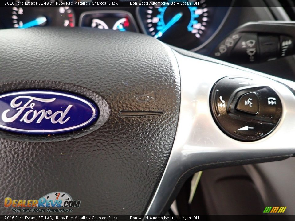 2016 Ford Escape SE 4WD Ruby Red Metallic / Charcoal Black Photo #16