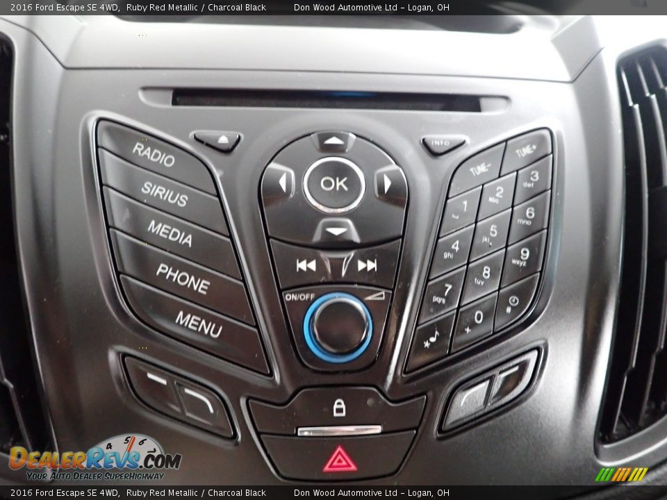2016 Ford Escape SE 4WD Ruby Red Metallic / Charcoal Black Photo #18