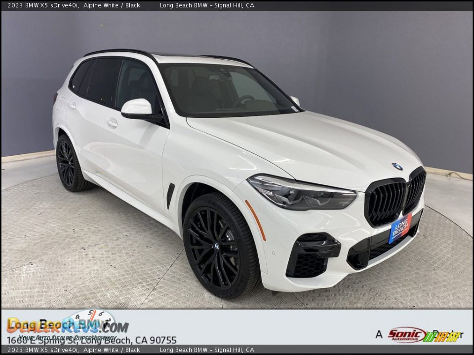 2023 BMW X5 sDrive40i Alpine White / Black Photo #1