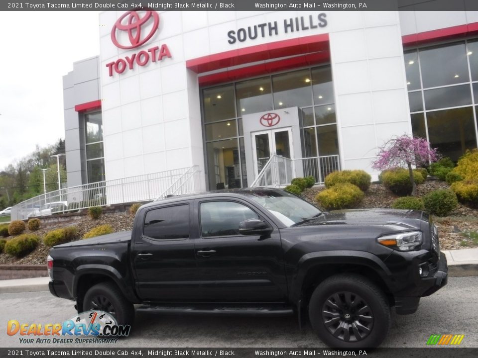 2021 Toyota Tacoma Limited Double Cab 4x4 Midnight Black Metallic / Black Photo #2