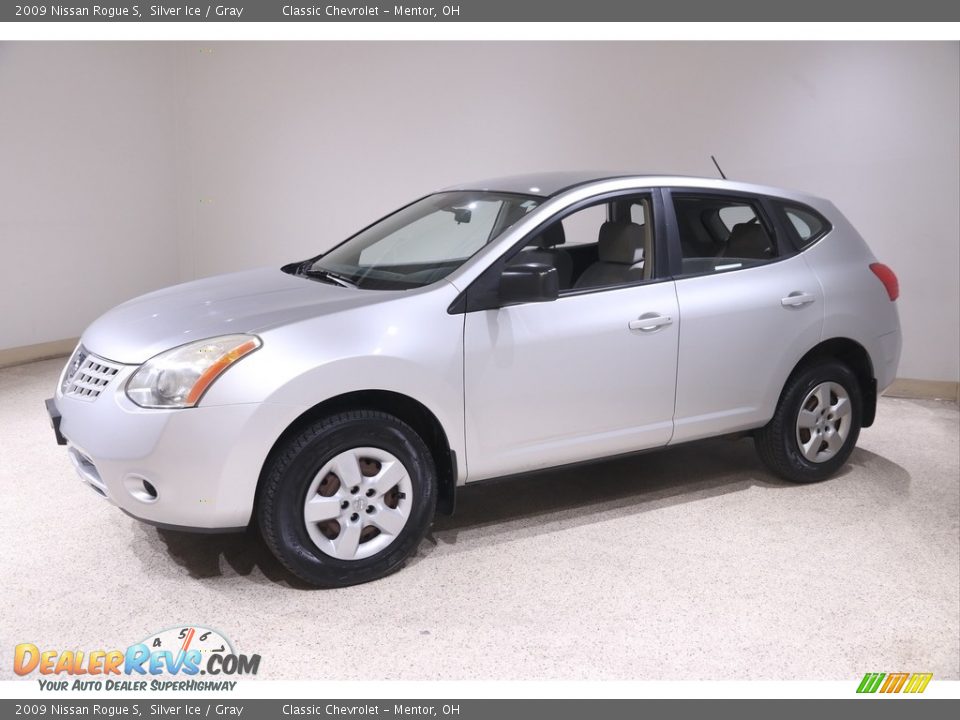 2009 Nissan Rogue S Silver Ice / Gray Photo #3