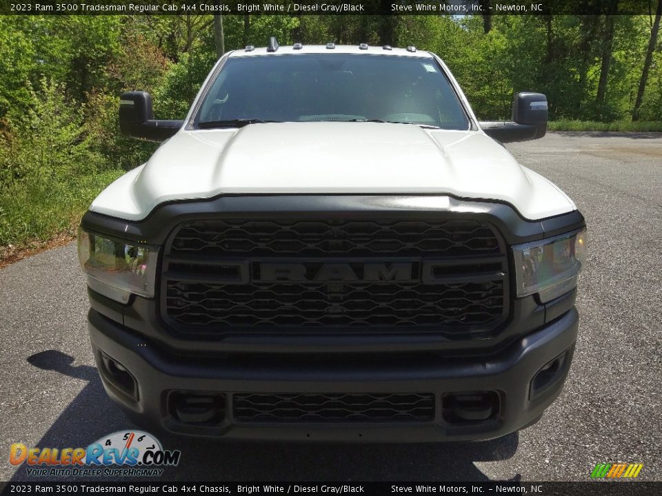 2023 Ram 3500 Tradesman Regular Cab 4x4 Chassis Bright White / Diesel Gray/Black Photo #3