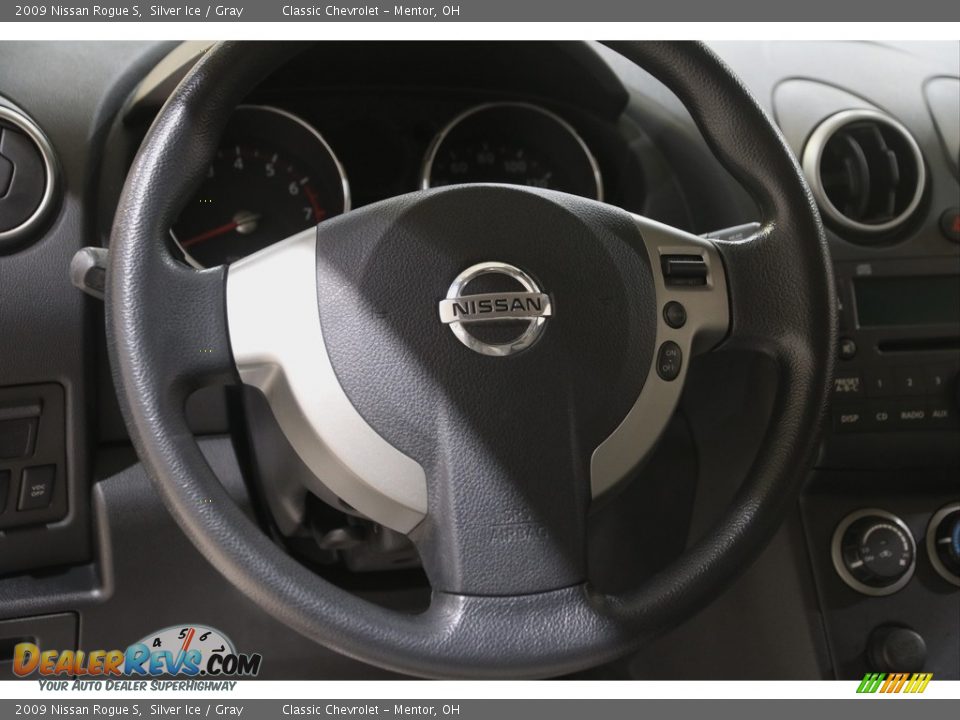 2009 Nissan Rogue S Silver Ice / Gray Photo #7