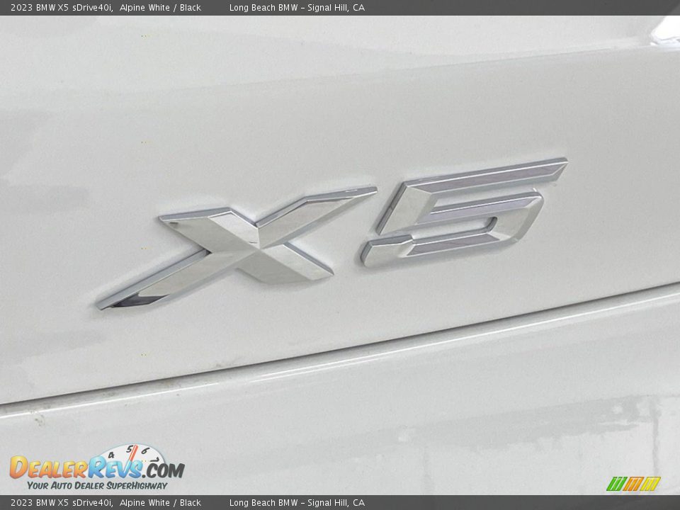 2023 BMW X5 sDrive40i Alpine White / Black Photo #8