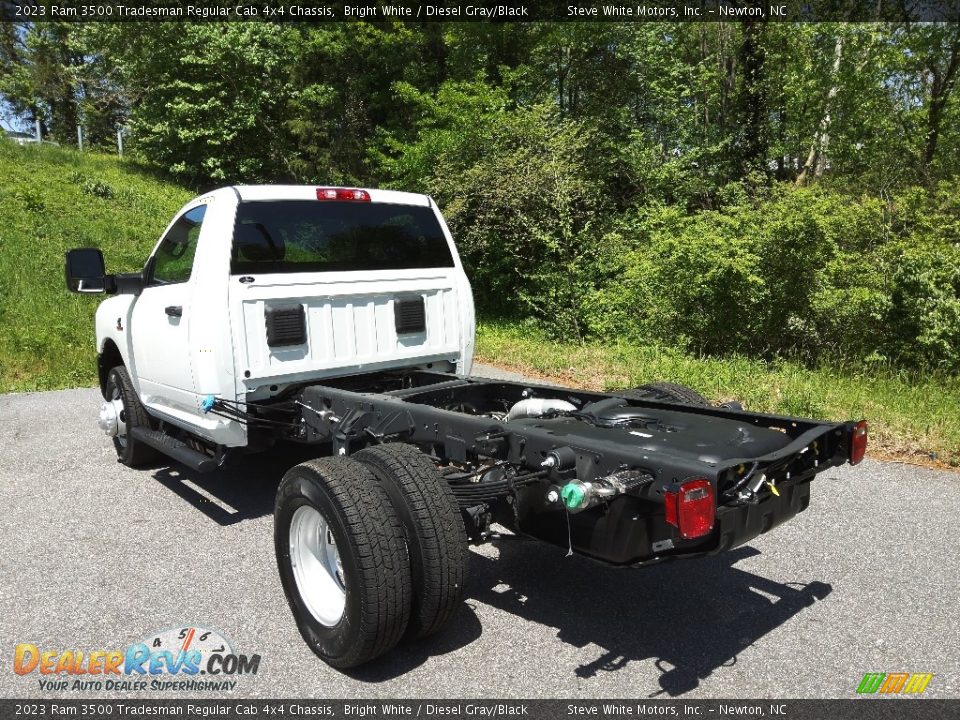 2023 Ram 3500 Tradesman Regular Cab 4x4 Chassis Bright White / Diesel Gray/Black Photo #8