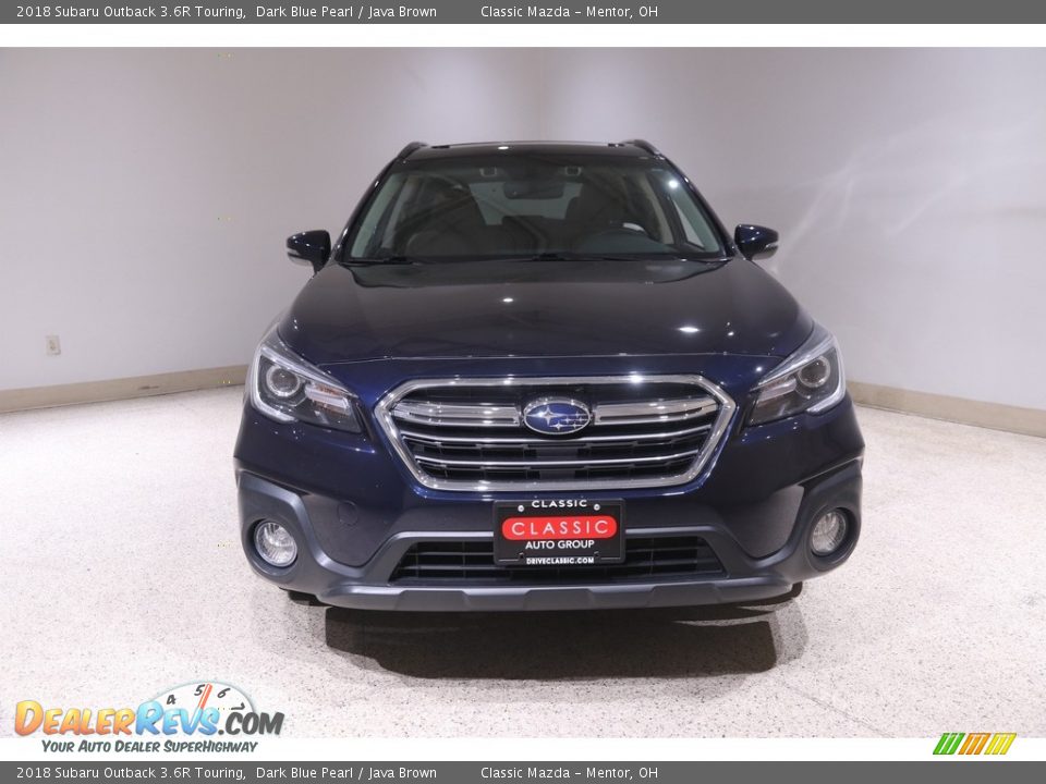 2018 Subaru Outback 3.6R Touring Dark Blue Pearl / Java Brown Photo #2
