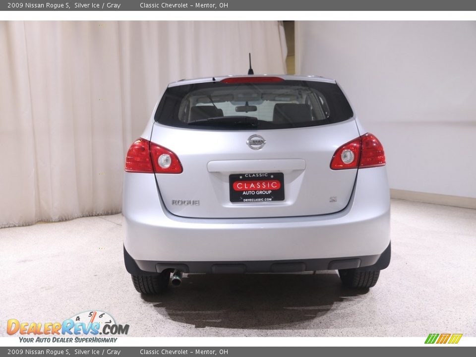 2009 Nissan Rogue S Silver Ice / Gray Photo #14