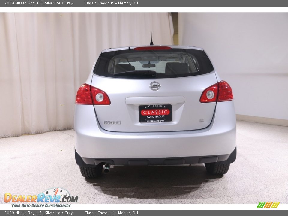 2009 Nissan Rogue S Silver Ice / Gray Photo #14
