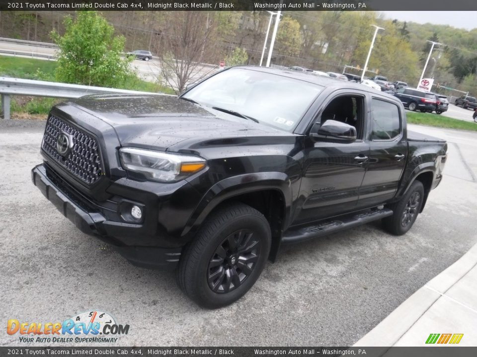 2021 Toyota Tacoma Limited Double Cab 4x4 Midnight Black Metallic / Black Photo #15