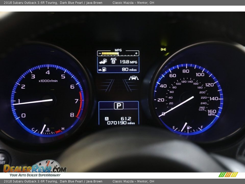 2018 Subaru Outback 3.6R Touring Gauges Photo #8
