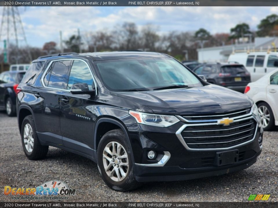 2020 Chevrolet Traverse LT AWD Mosaic Black Metallic / Jet Black Photo #3