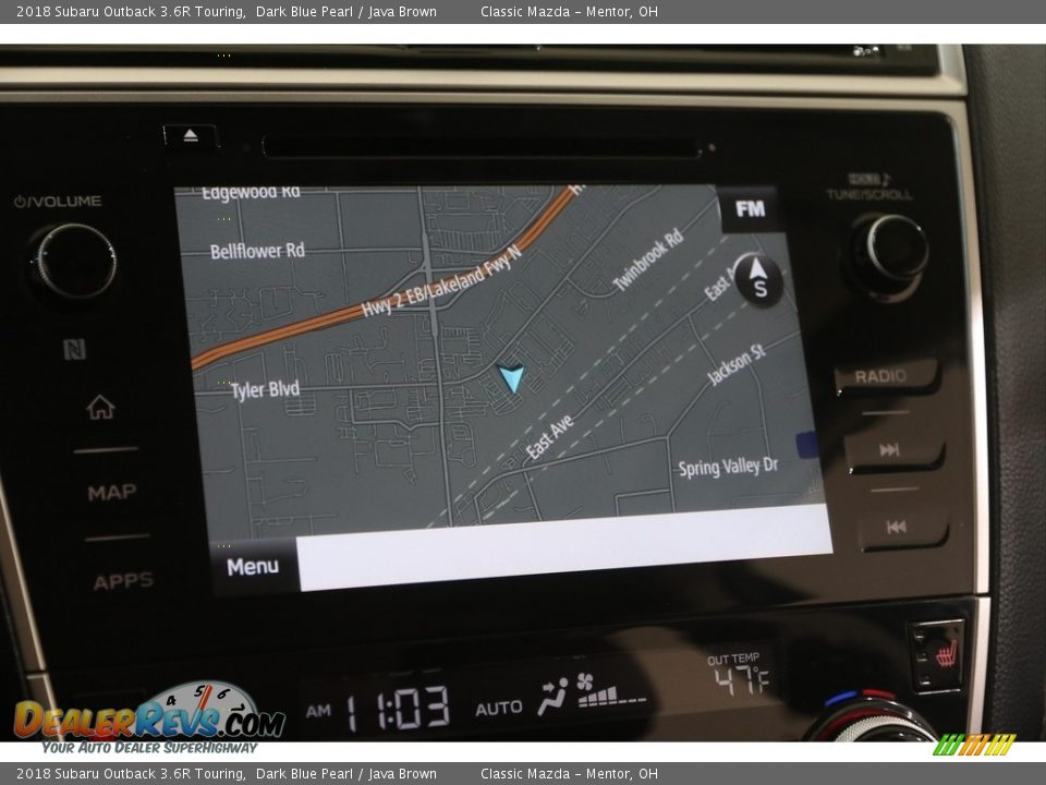 Navigation of 2018 Subaru Outback 3.6R Touring Photo #11