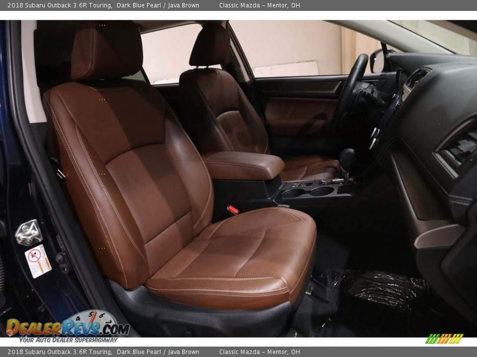 2018 Subaru Outback 3.6R Touring Dark Blue Pearl / Java Brown Photo #17