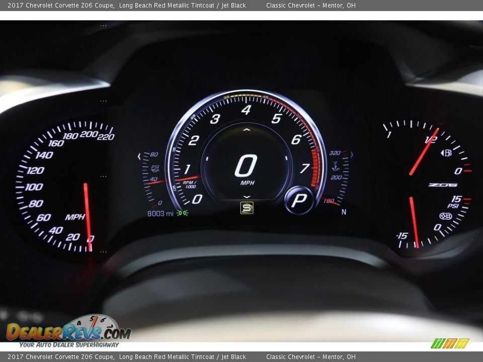 2017 Chevrolet Corvette Z06 Coupe Gauges Photo #10