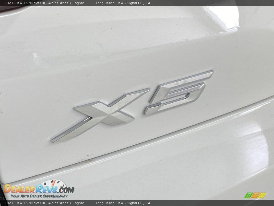 2023 BMW X5 sDrive40i Alpine White / Cognac Photo #8