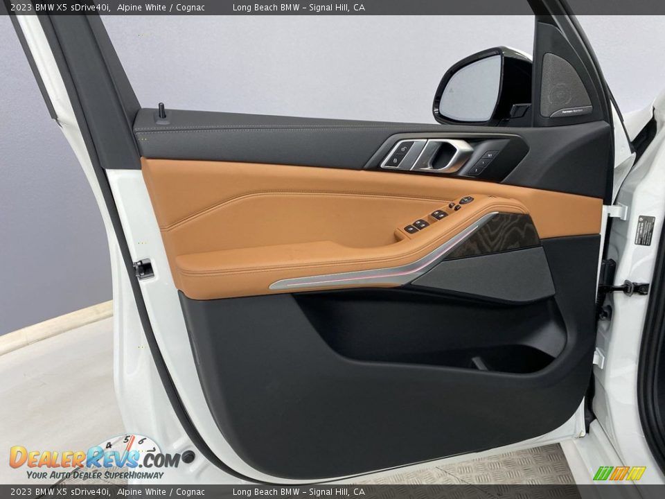 2023 BMW X5 sDrive40i Alpine White / Cognac Photo #10