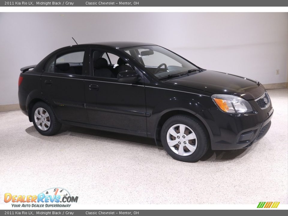 2011 Kia Rio LX Midnight Black / Gray Photo #1