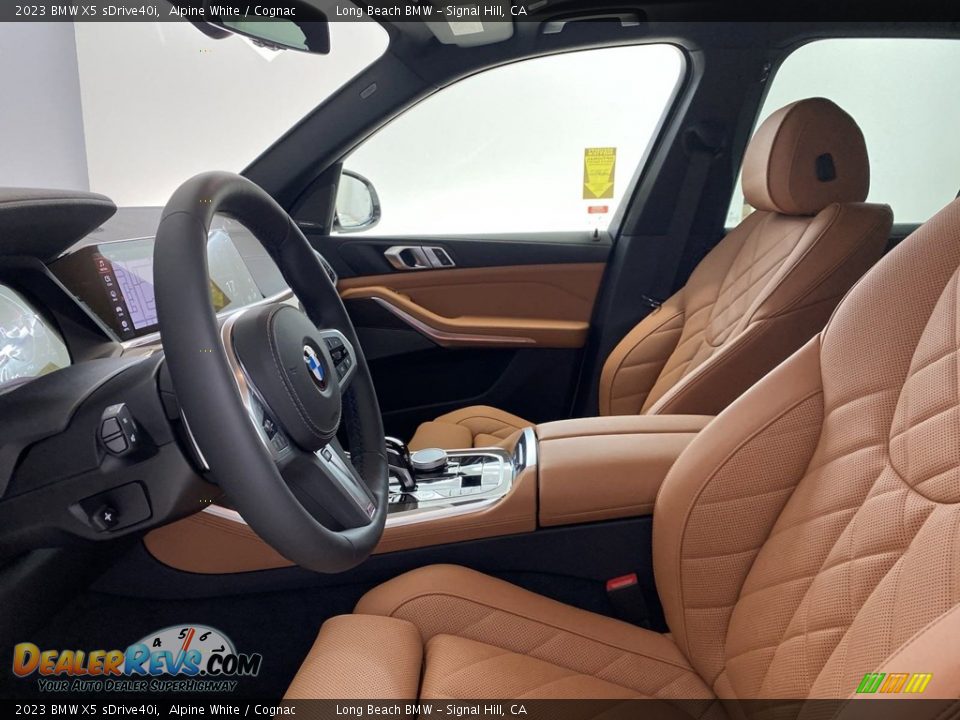 2023 BMW X5 sDrive40i Alpine White / Cognac Photo #13