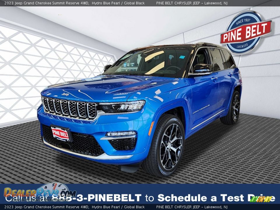 2023 Jeep Grand Cherokee Summit Reserve 4WD Hydro Blue Pearl / Global Black Photo #1