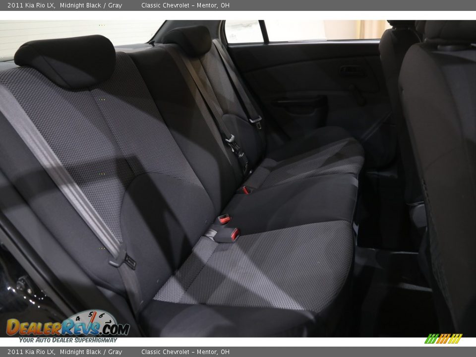 2011 Kia Rio LX Midnight Black / Gray Photo #13