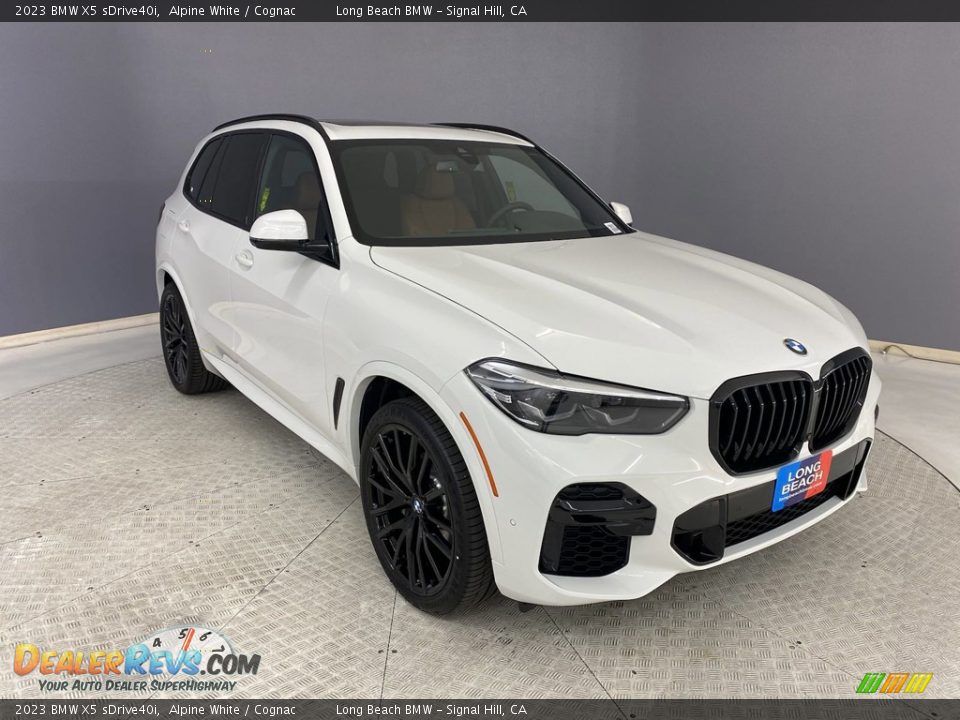 2023 BMW X5 sDrive40i Alpine White / Cognac Photo #27