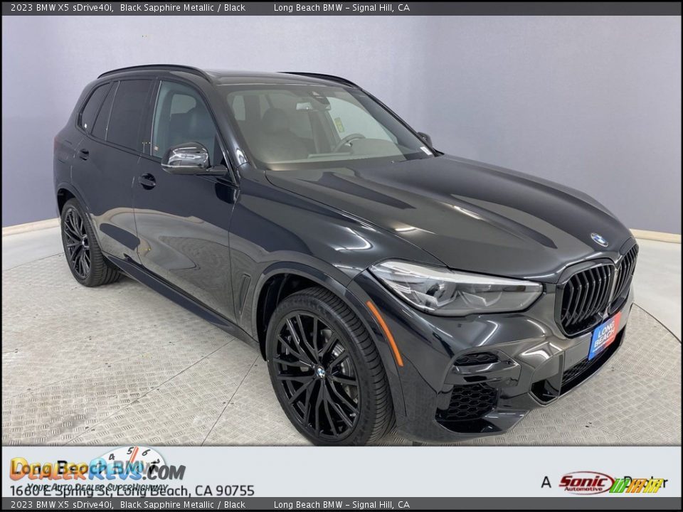 2023 BMW X5 sDrive40i Black Sapphire Metallic / Black Photo #1