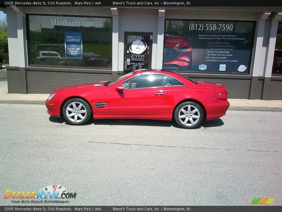 2005 Mercedes-Benz SL 500 Roadster Mars Red / Ash Photo #1